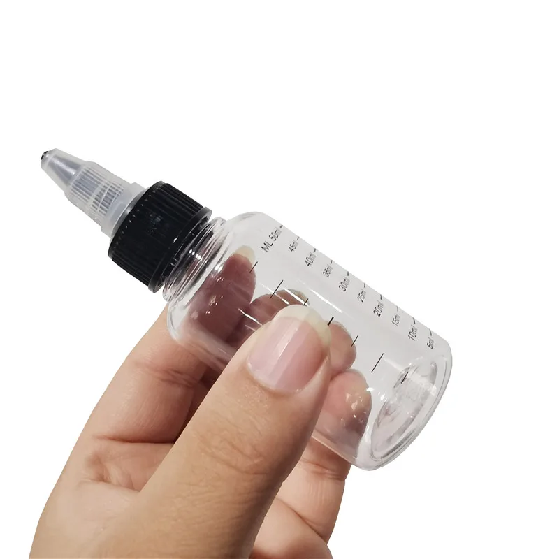 Liquid Subpackage Transparent Bottle lab liquid bottle Graduated Transparent Plastic Bottle Teaching Laboratory Equipment 30ml/50ml/100ml/230ml