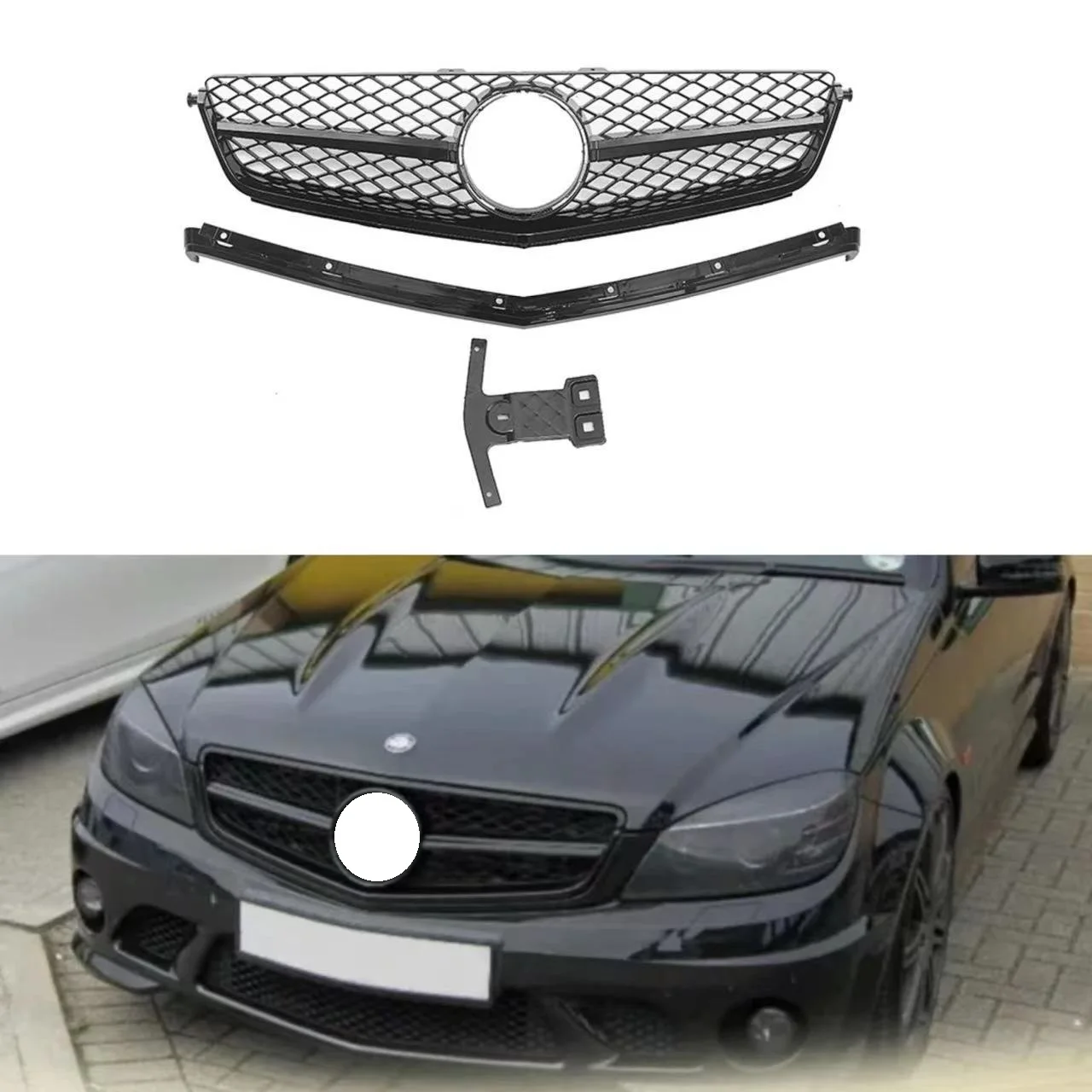 

Вентиляционная решетка переднего бампера для Mercedes Benz C-Class W204 C63 2009-2011