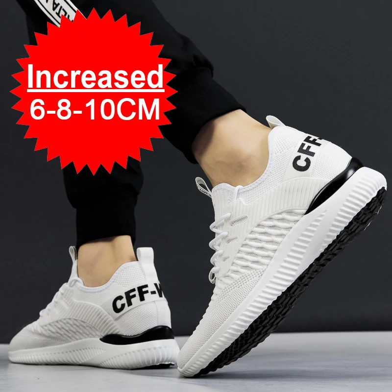 Men Elevator Shoes Height Increase Sneakers Shoes for Men 10cm Breathable Casual Shoes Invisible Inner Heightening 8cm Men Shoes 3