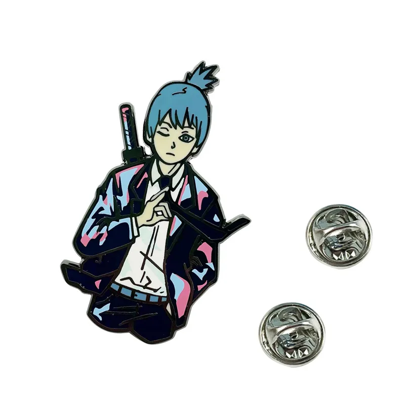 Em promoção! Motosserra Homem Anime Japonês Esmalte Pin Mulheres Broche De  Lapela Pinos Para Mochila Legal Mangá Emblemas Decorativos Acessórios De  Jóias