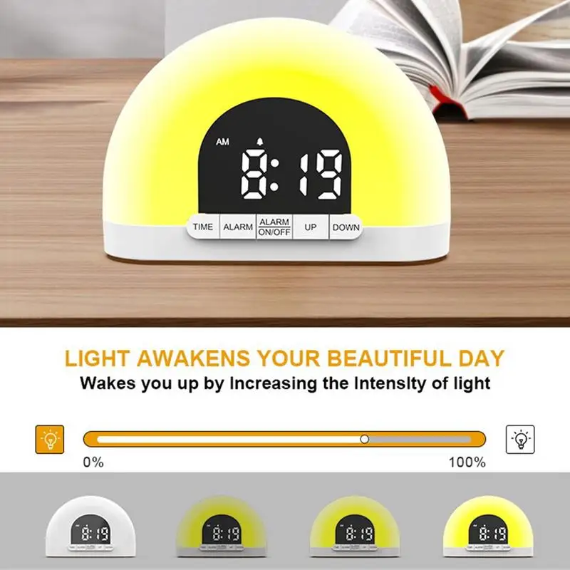 2in1SunriseAlarmClocksLoudWakeUpLightwithNaturalLight