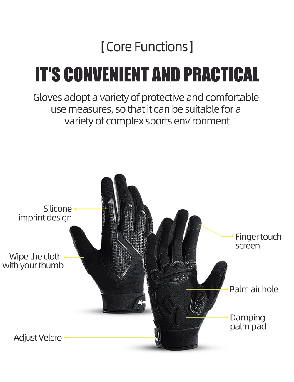 Winter Windproof Cycling long finger Gloves Touch Screen Riding MTB Bicycle Gloves Thermal Warm Motorcycle waterproof