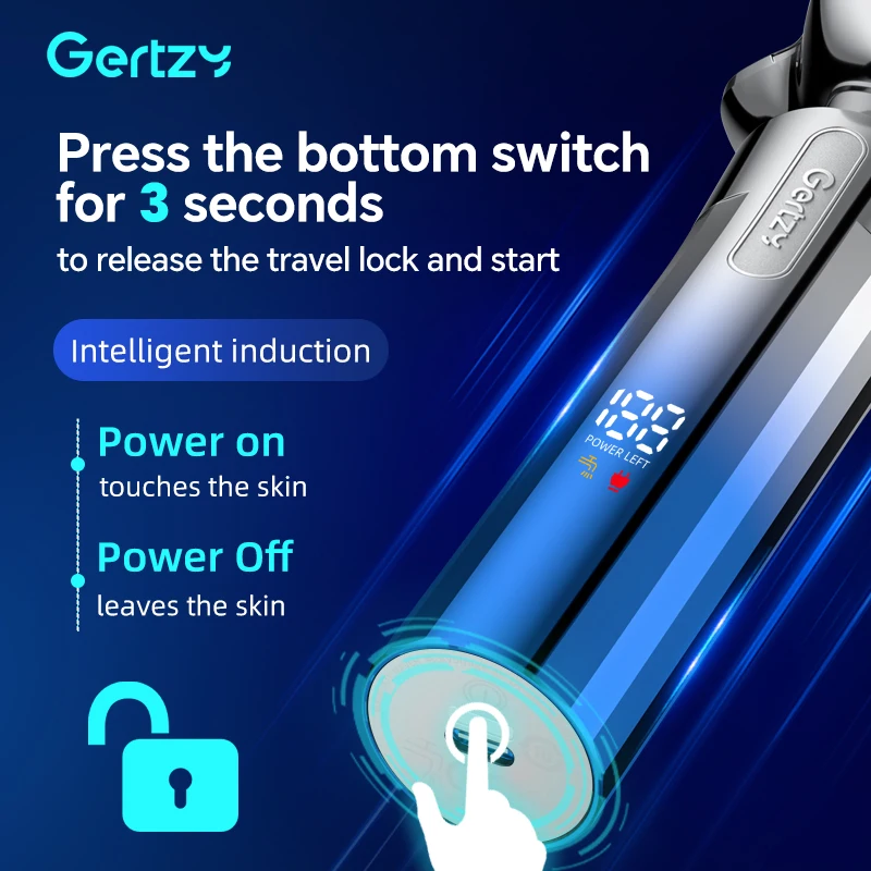 패션 디자인 다기능 전기 면도기, USB 충전식, 전문가용 가정용 면도기, 정밀한 면도날 디자인, 레이브스앤(Leaves n)