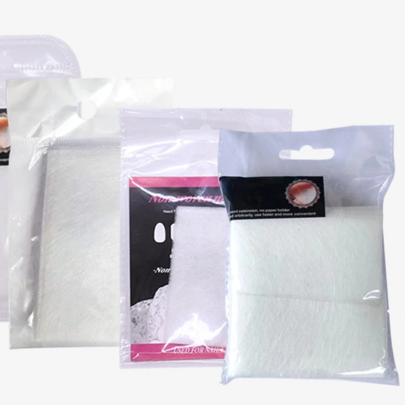 10/50pcs Silk Fiberglass For Nail Extension Form Non-Woven Silks UV Gel Building Fiber French Acrylic DIY Manicure Accessories