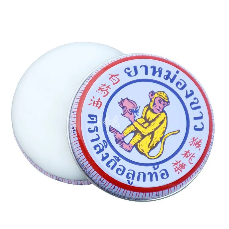 Thailand'S Monkey Peach Oil Standard Baiyao Tiger Balm Refreshing Cool Mosquito Bites Itching White 2g 4g 8g 12g