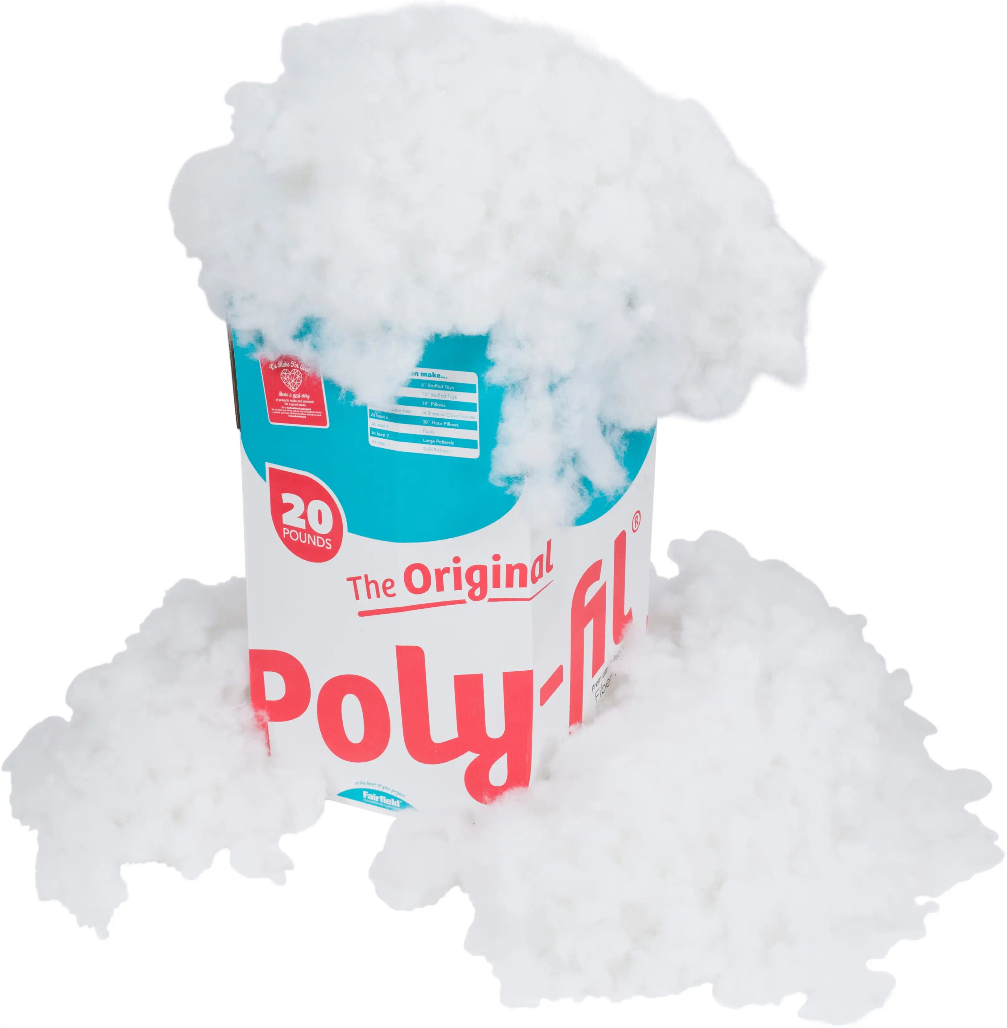 20 Pound Box Poly-Fil&reg; Premium Polyester Fiber Fill