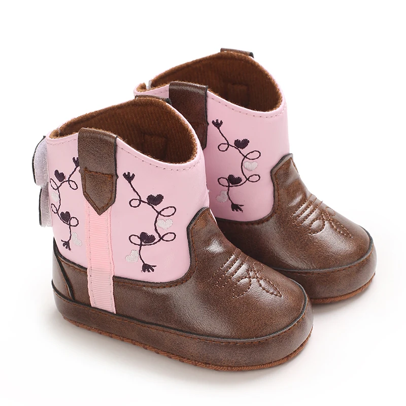 Retro Embroidered Baby Boots 2