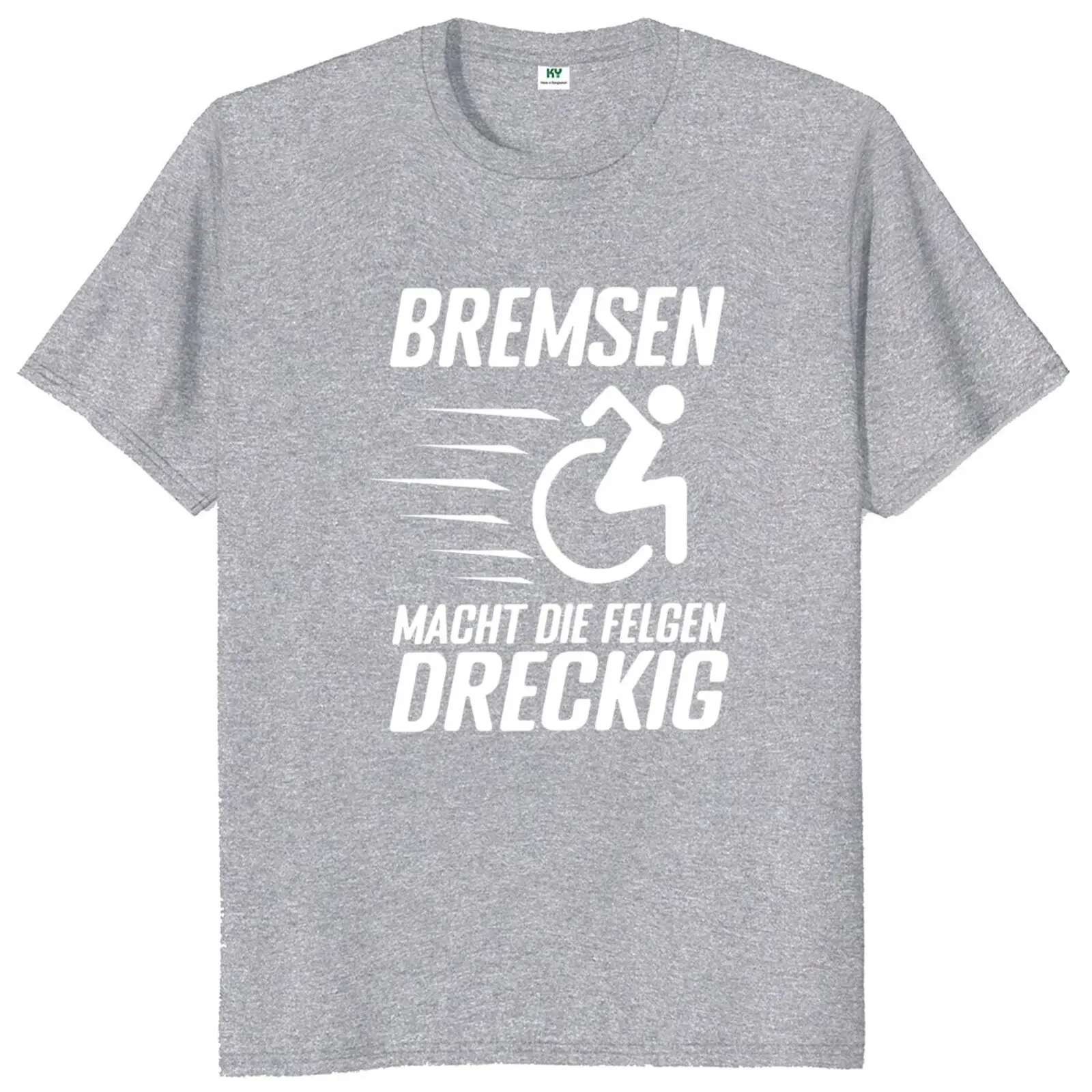 Sprüche T-Shirt Bremsen macht die Felgen dreckig - schwarz