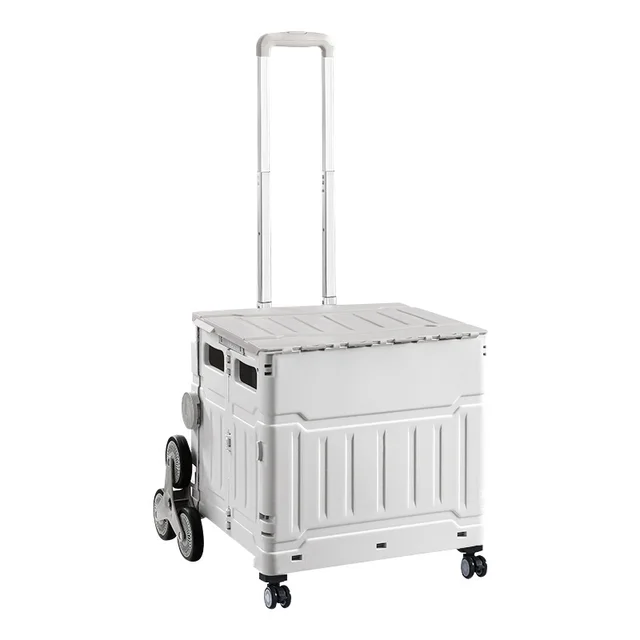 Kültéri Kemping Összecsukható Bevásárlókosár Háztartási Hordozható Expressz Kocsi Kézi Pótkocsi - Image 2