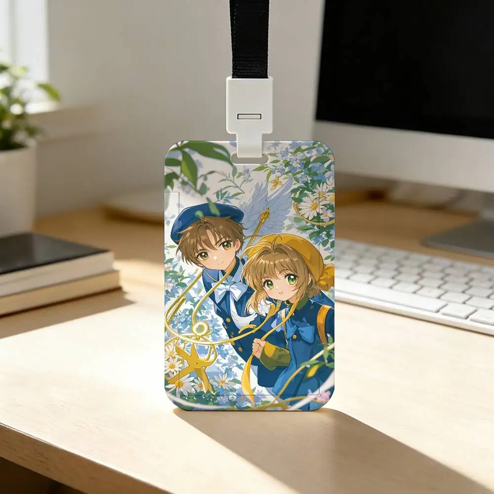 Schöner C-Cardcaptor Sakura Mädchen-Kartenhalter für Studenten, Campus-Essenskarten, öffentlichen Nahverkehr und U-Bahn – Detail 9