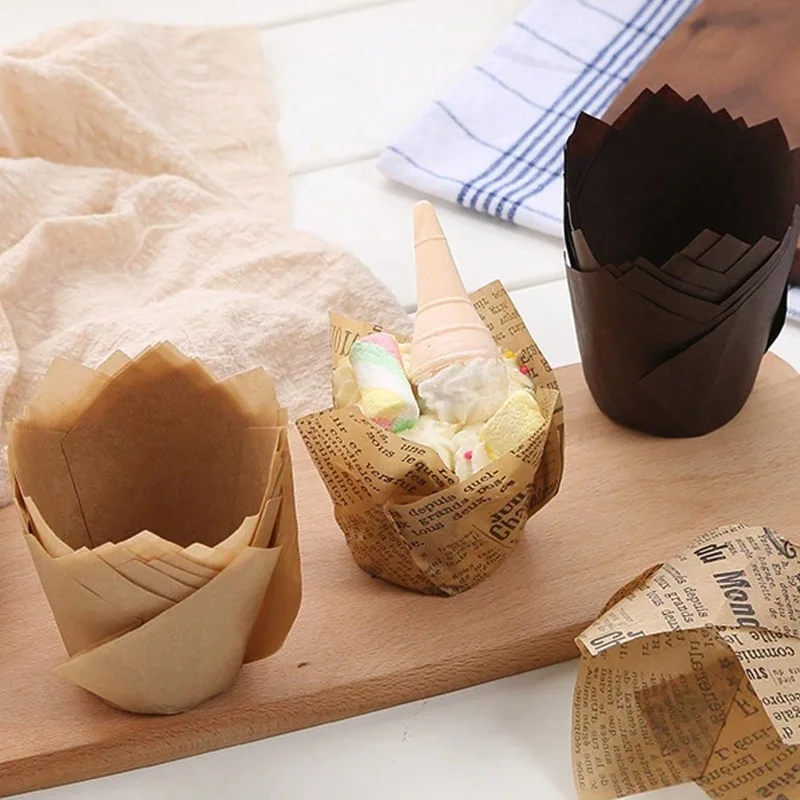 Paper Cupcake Molds Are Heat-resistant and Suitable for Valentine's Day, Birthday Storage, Baking Accessories Kitchen Decoration