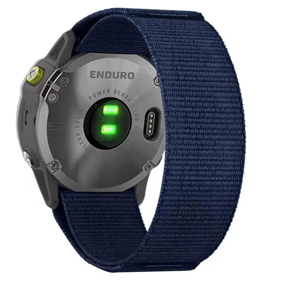 Premium Nylon Watch Strap for Garmin fenix and Enduro Series – QuickFit Bands, 22mm/26mm Adjustable