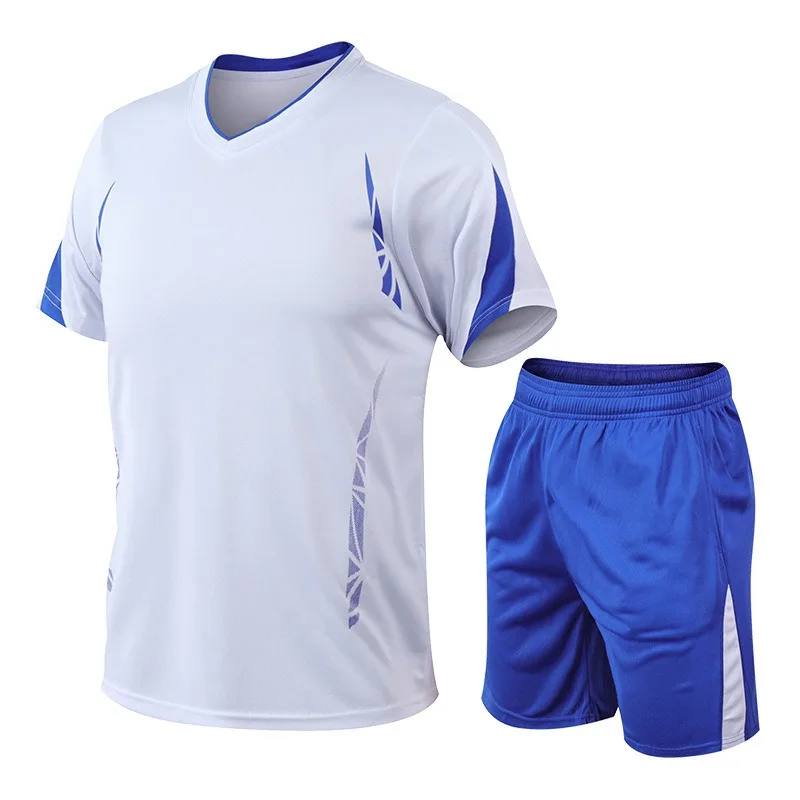 Men's Badminton Outfit Set Quick-Dry Short Sleeve T-Shirt Summer Sports Suit Loose-fit Running Clothes badminton t shirt sports wear set