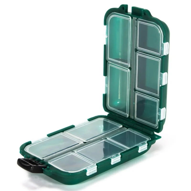 Compact 10-Grid Pill Organizer & Medicine Storage Case