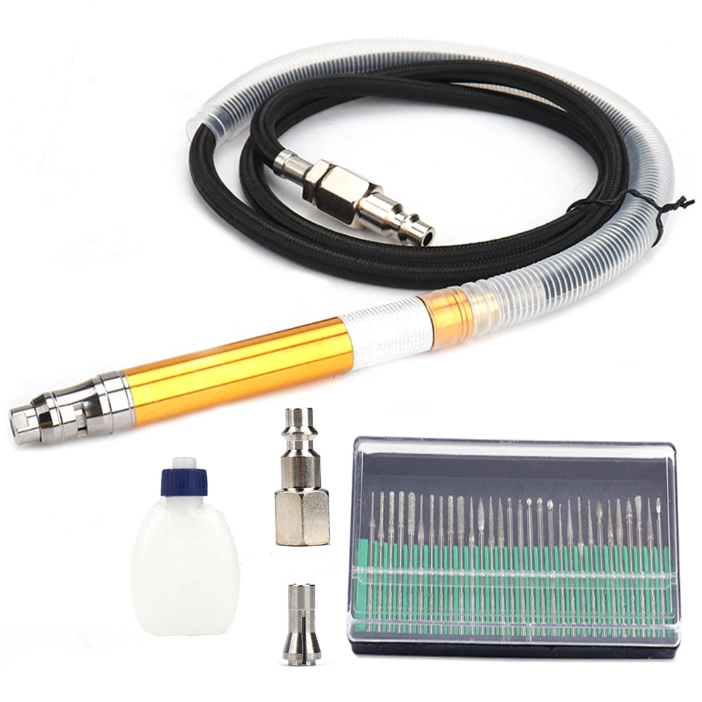 Industrial Supplies Pneumatic Pencil Die Grinder Kit Micro Die Grinder Set Portable Polishing Engraving Tool Pneumatic Grinders