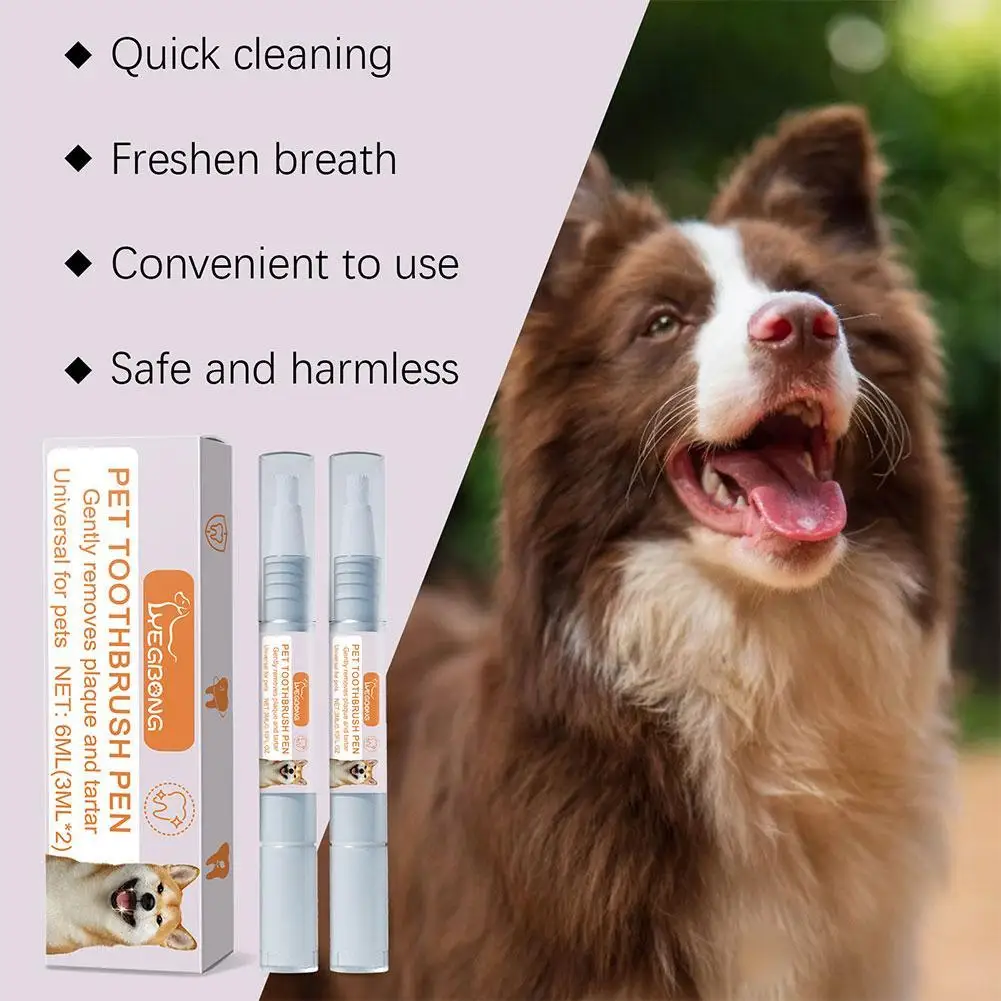 Dog Dental Pen Grooming Toothbrush Tartar Remover Pet Mouth Fresh Pet Oral Care Dog Cat Teeth Cleaning Tools