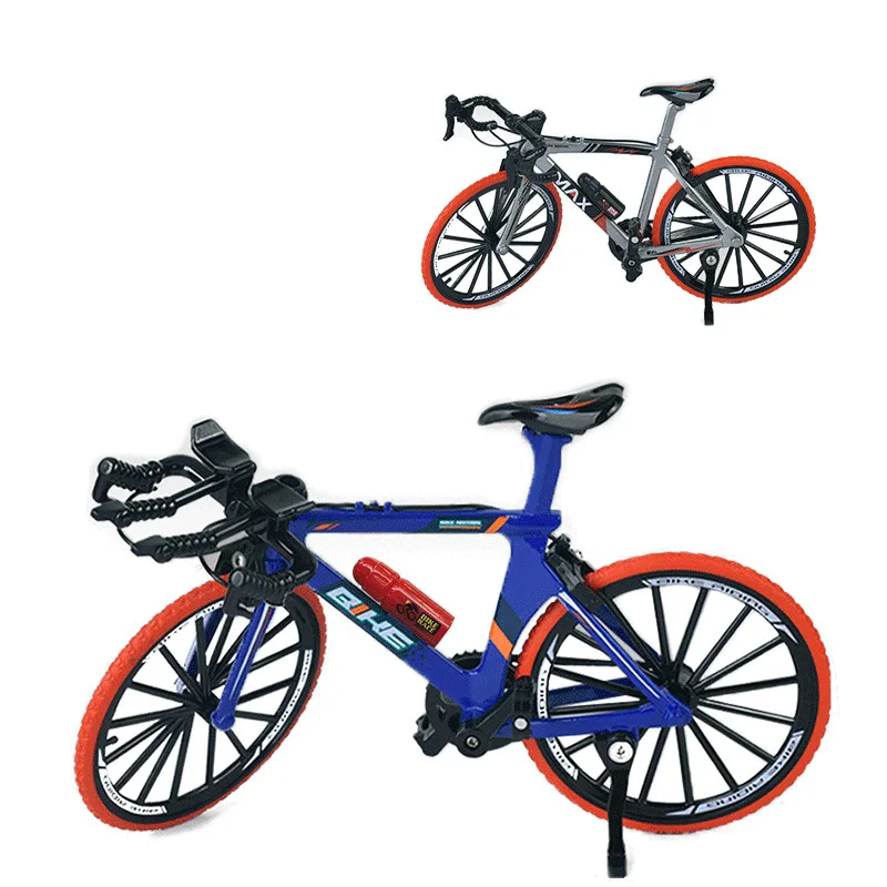 Finger Bike Toys 1:8 Colorful Alloy Diecast Mini Mountain Bike For Boys