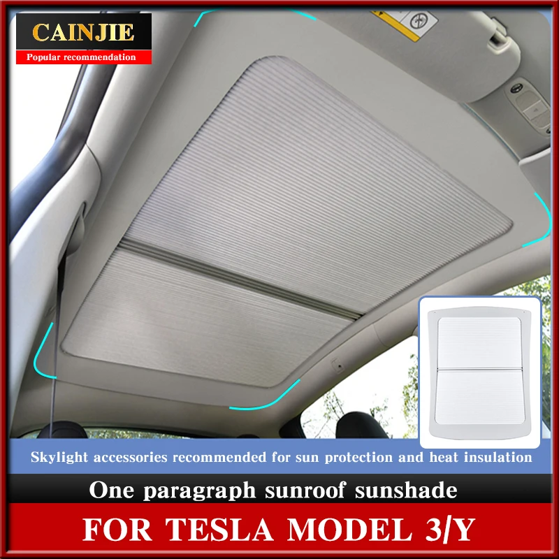 For Tesla Model Y 2022 Accessories Shade Net Roof Skylight Shades
