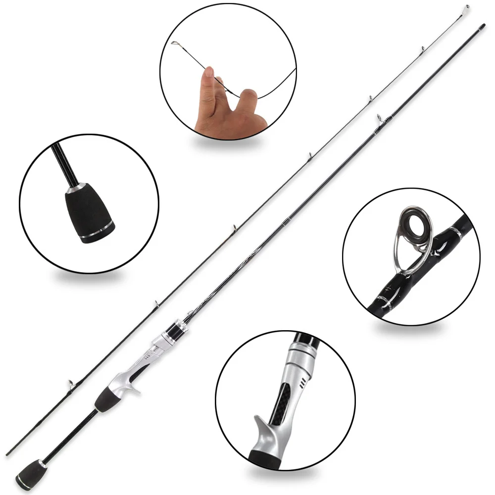 Carbon Fishing Rod Ultra Light 1.68-3.3m Spinning Casting Rod