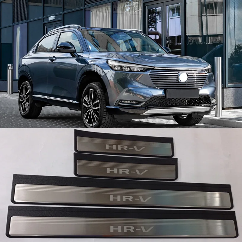 ホンダhrv HR V hrv用アクセサリー,LEDドア,Sillスカフプレートカバー,車の装飾 AliExpress
