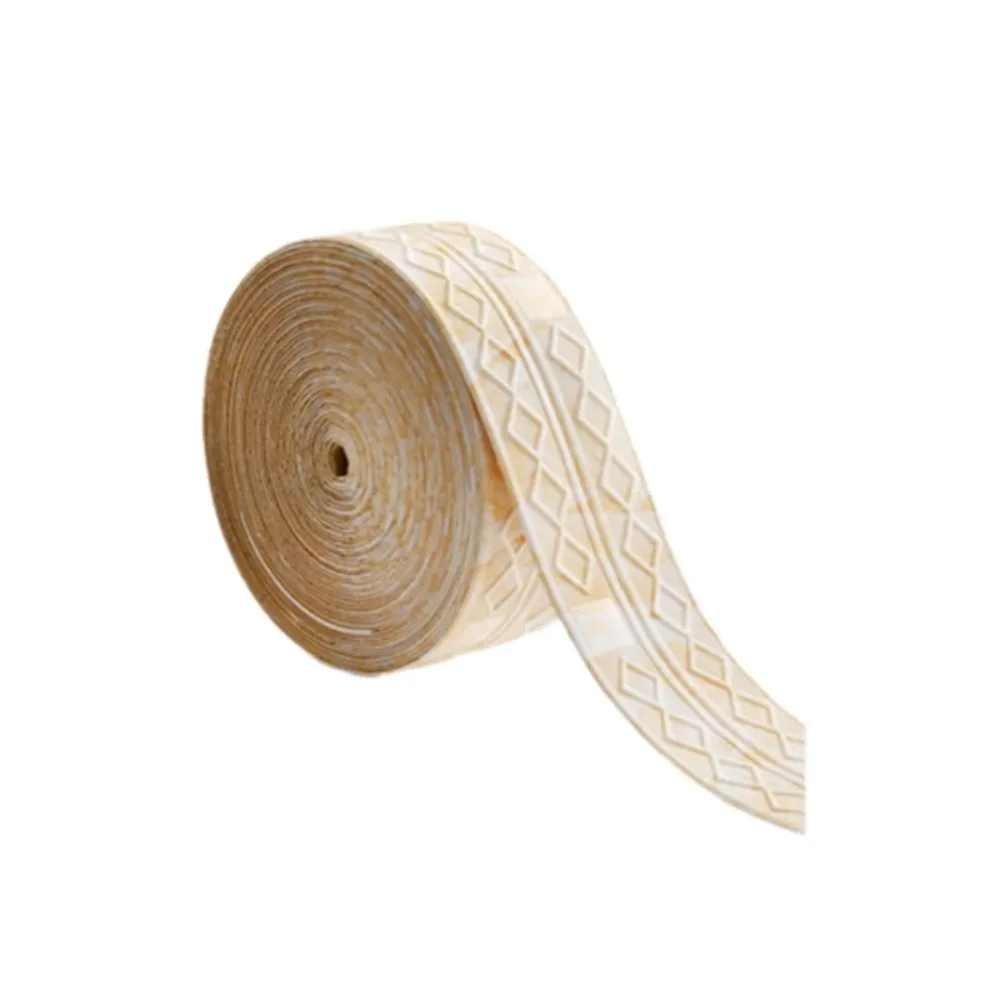 9.2M Decoration Self Adhesive Wall Skirting Border Waterproof Anti-collision Ceiling Wall Stickers 3D Diamond Wallpaper Home