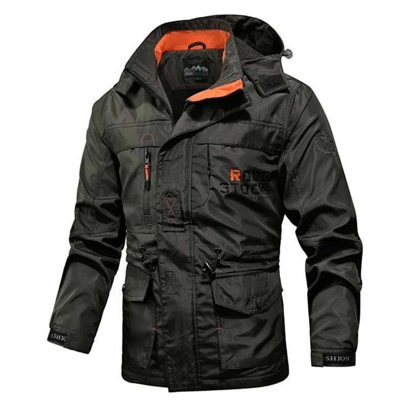 VogeLuxe | Men’s Waterproof Military Hooded Windbreaker