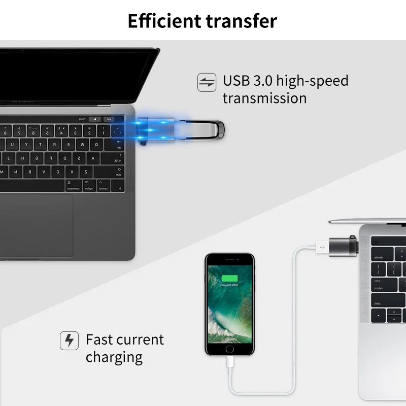 OTG Adapter USB 3.0 Type C To USB Converter for Macbook C Charger Mouse keyboard flash Disk Portable Plug
