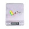 5pcs Waterdrop Metal Spoon Spinner Fishing Lure Set with Hook Artificial Bait Kit Crankbaits for Freshwater and Saltwater 3