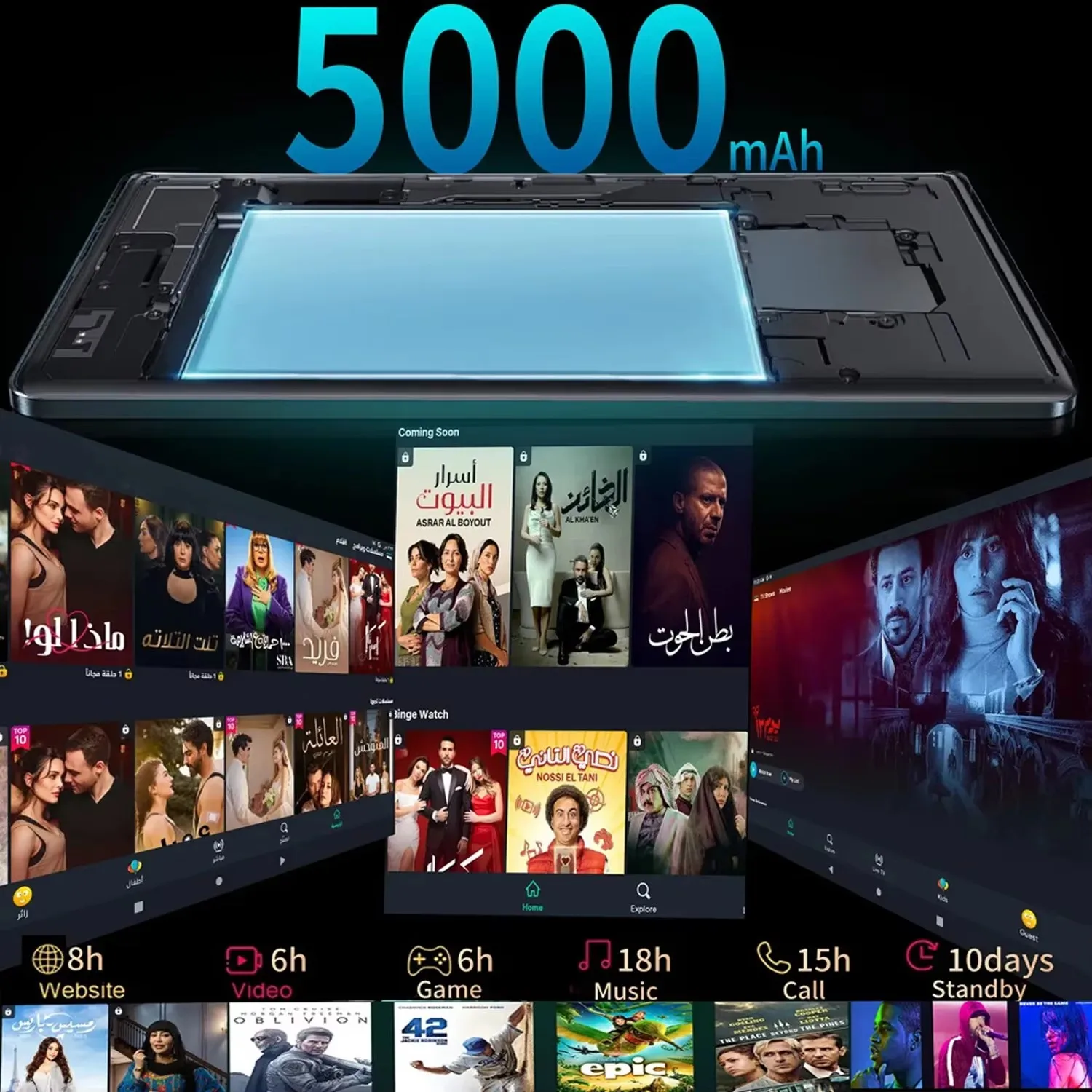 2025 Tablet PC New 10.1 Inch Tablets 4G LTE Android 13 Phone Call 8GB RAM 256GB ROM Dual GPS Bluetooth WiFi Google 5