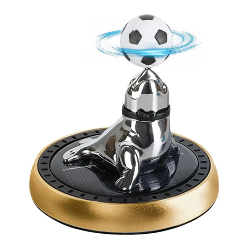 

Creative Football Solar Rotary Aromatherapy Ornaments Car Air Freshener Interstellar Car Solar Air Perfume Diffuser For All Car
