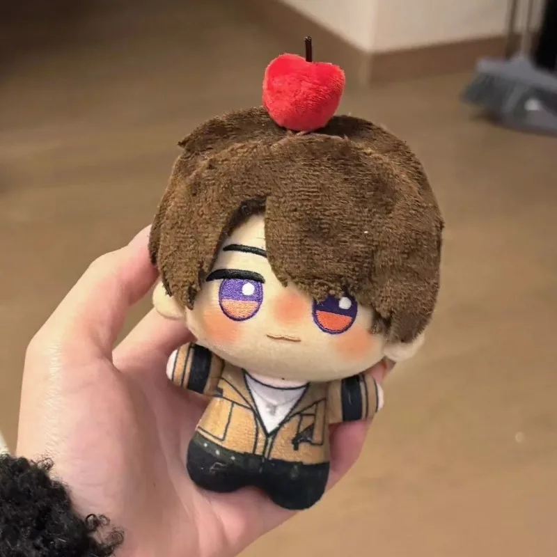 Anime Love and Deepspace Cosplay Caleb Adorable 10cm Backpack Key Chain Printed Body Magnetic Apple Pendant Plush Keychain Gift