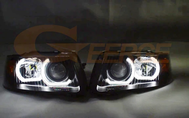 2003 Audi A4 1.8 Taudi A3 8l 8p Led Angel Eyes Kit With Turn Signal - Crystal  Dtm Style