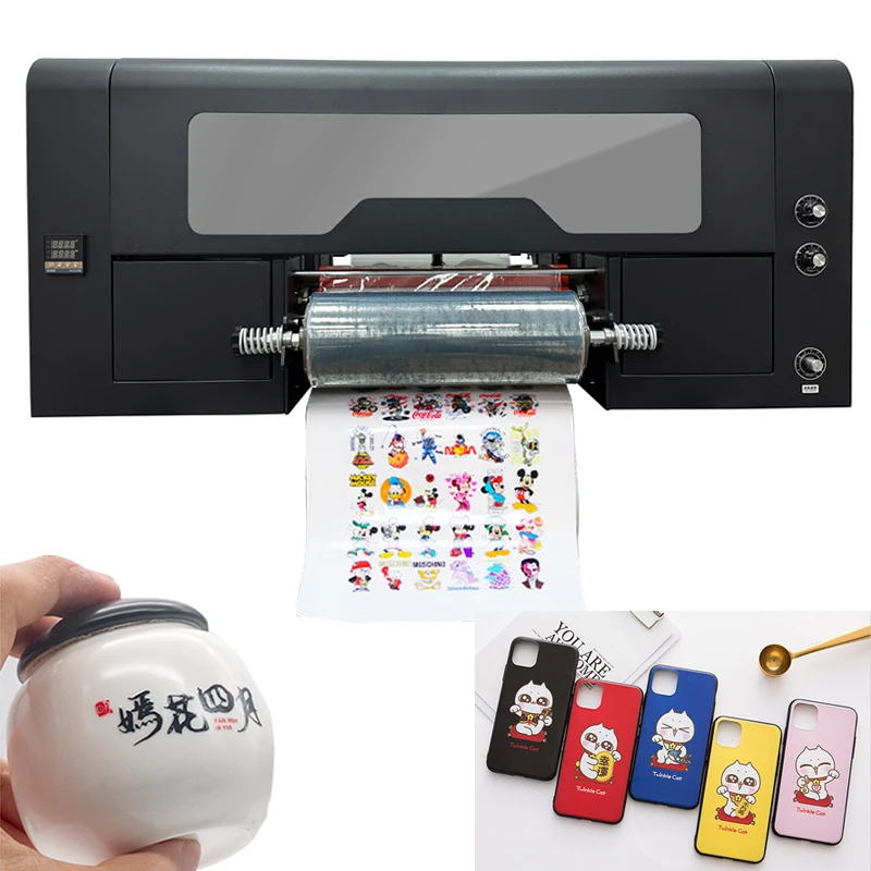 

Dtg Cup Wraps Label Varnish Ink Uv Dtf Printer 2 Xp600 Head A3 Roll Uv Printing Machine Sticker Uv Dtf Sticker Printer