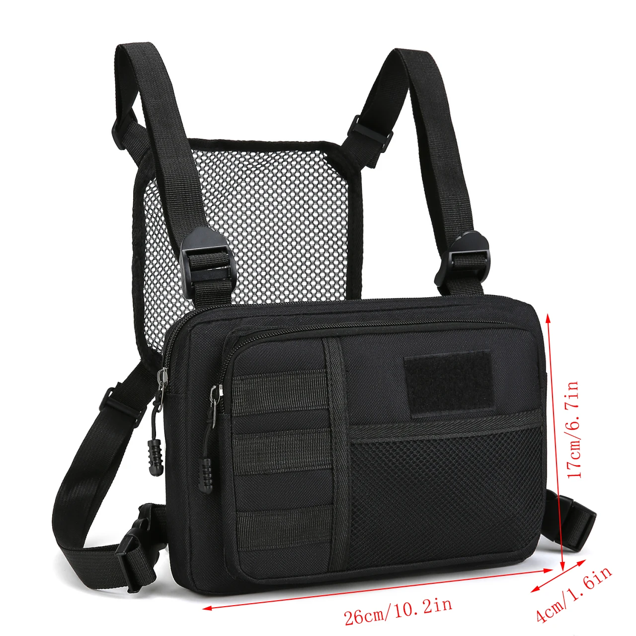 Multi-function Tactical Vest Unisex Chest Rig Bag Fashion Men's Hip-hop Streetwear Chest Bags Waterproof Oxford Sport Backpack