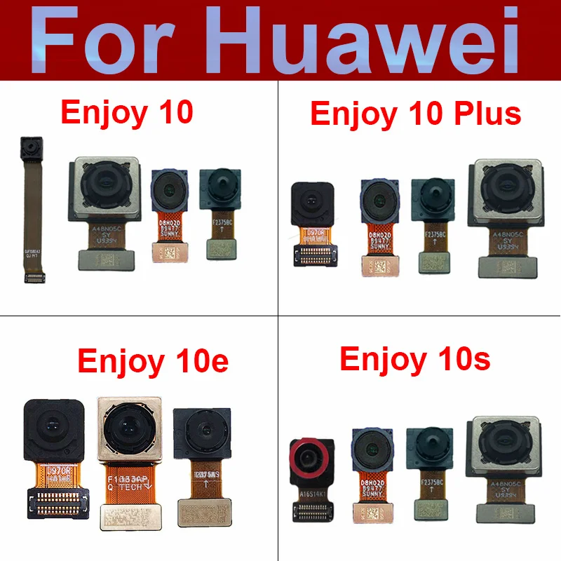 

Передняя Задняя камера для Huawei Enjoy 10 10e 10S/ 10 Plus задняя большая фронтальная камера гибкий ленточный кабель запасные части для ремонта