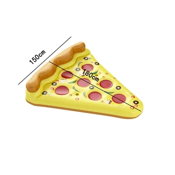 Hot Giant Pizza Swimming Pool Floating Inflatable Mattress Swimming Ring Circle Island Cool Water Party Pool Toy Pool Float 2