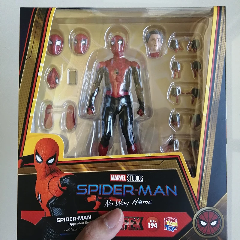 Original Mafex 107 Spider Man Action Figure Toys 1/12 Spiderman Into The  Spider-verse Miles Morales Movable Model Statue Dolls - AliExpress