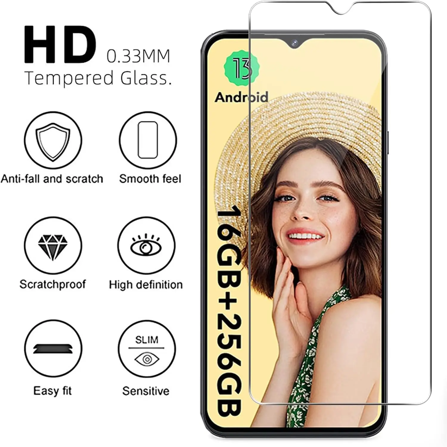 Premium Tempered Glass Screen Protector Film