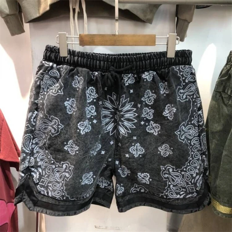 沸騰ブラドン ASKYURSELF – Paisley BOTTOMS Print Shorts ASKYURSELF
