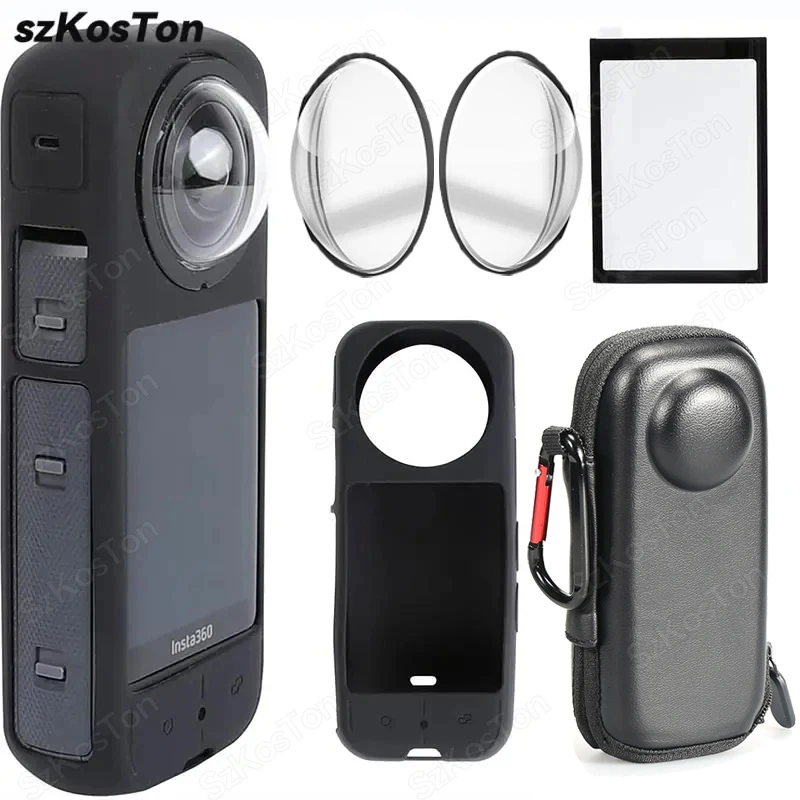 Soft Silicone Protective Lens Cap and Screen Protector for Panorama Cameras - Camera Accessories