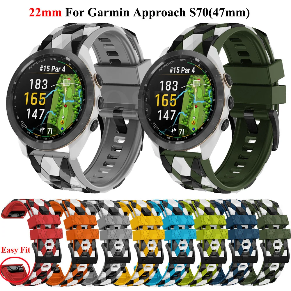

Ремешок для наручных часов, быстросъемный силиконовый браслет для Garmin touchs70 (47 мм) Fenix 7 7X 6 6X Pro 5 5X Plus 3 HR Enduro 2, 22 26 мм