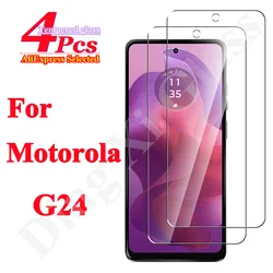 Shatterproof Tempered Glass Screen Protector - 1/4 Pack for 3 piece (For Moto G24)