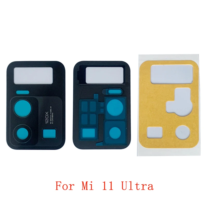 10Pcs Original Back Rear Camera Lens Glass For Xiaomi Mi 11 Ultra Mix 4 Camera Glass Lens Replacement Repair Parts