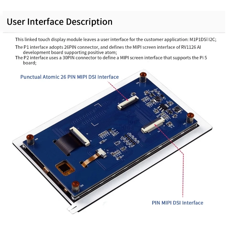 OrangePi5 5B/5B Plus 5��ġ ���÷��� ȭ�� CapacitiveTouch MIPI�� 5��ġ ȭ��