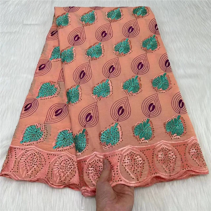 

High Quality Swiss Voile Lace Embroidered Austria Cotton 2023 Dubai African Lace Fabric Swiss Lace Fabric For Wedding 23A55