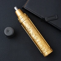 Nose Hair Trimmer 2in1 Electric Nose Hair Clipper Painless Ear Hair Trimming Device Gold USB Charging Face Care Kit Tools 1