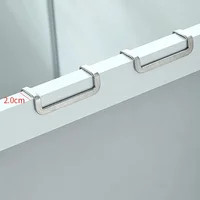 Double S-Type Hook Stainless Steel Cabinet Door Multi-Purpose Hook Towel Hanger Hat Holders Clothing Storage Racks Bathroom Tool 5