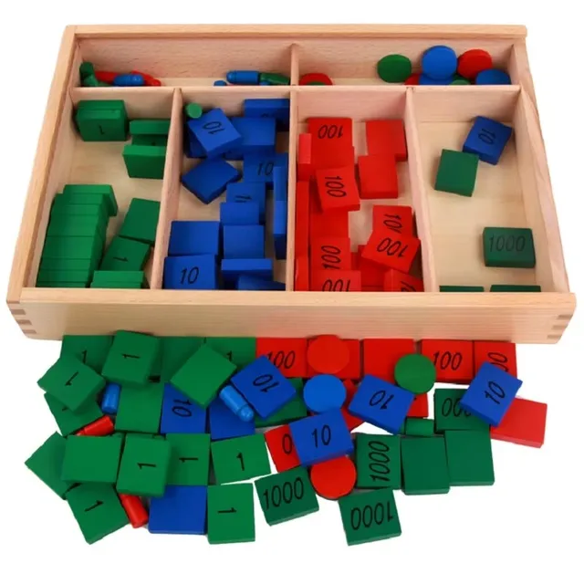 Stamp Game Wooden Toy Montessori Early Digital Learning Tool Arithmetic Math Wood Puzzle Number Boy Girl birthday Gift 1pc 3