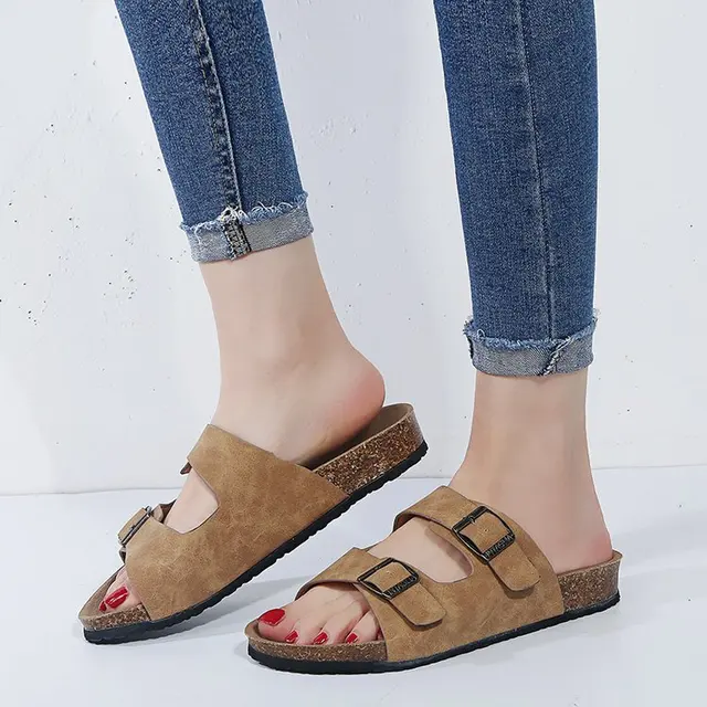 2022 Fashion Outdoor Multicolor Cork Sandals Women Flip Flops Unisex Mixed  Color Slippers Shoes Women Beach Sandals Size 42 43 - Women's Slippers -  AliExpress