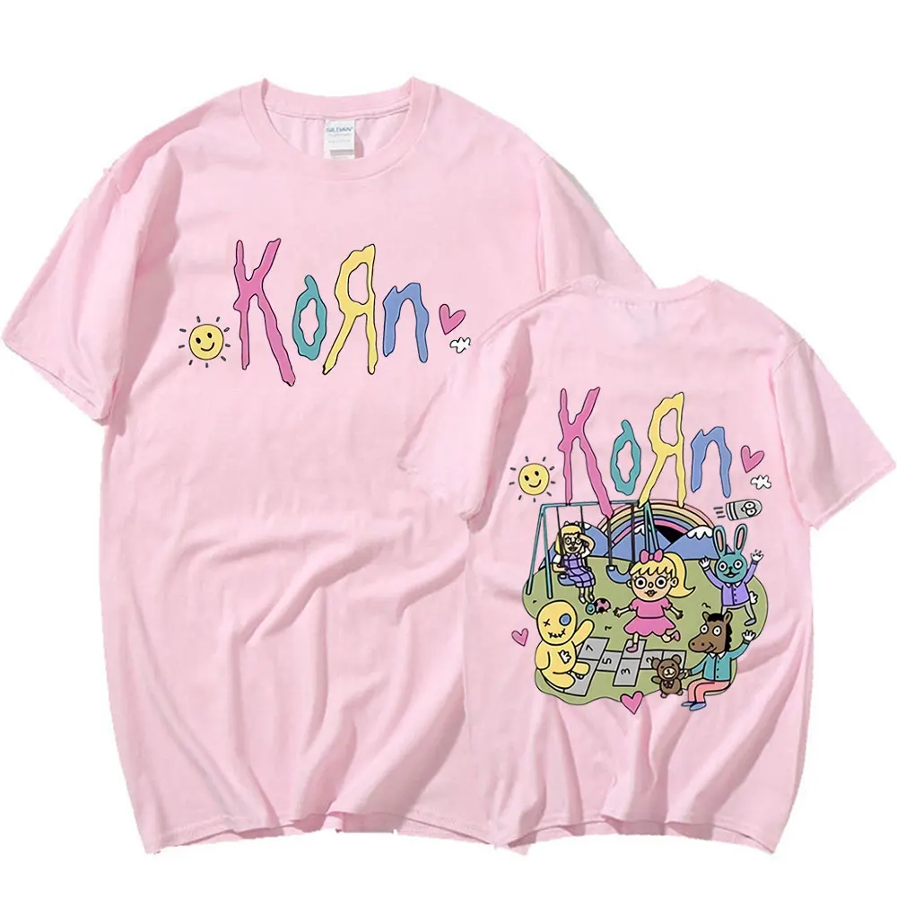 Korn Cartoon Rock Band Music Album T Shirt Men's 90s Vintage